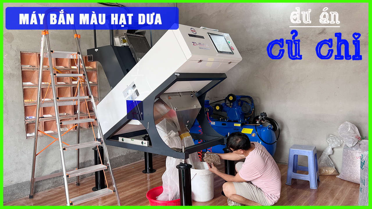 Máy tách màu hạt giống Camera UHD 30,000px Công nghệ AI cao cấp